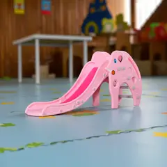 IGPRO - Resbalin Elefante 2 En 1 Con Aro Baloncesto Rosado