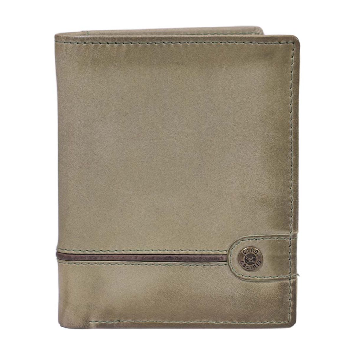 GINO RODINIS - Billetera Hombre Texas 1.161 Verde/Marrón Gino Rodinis