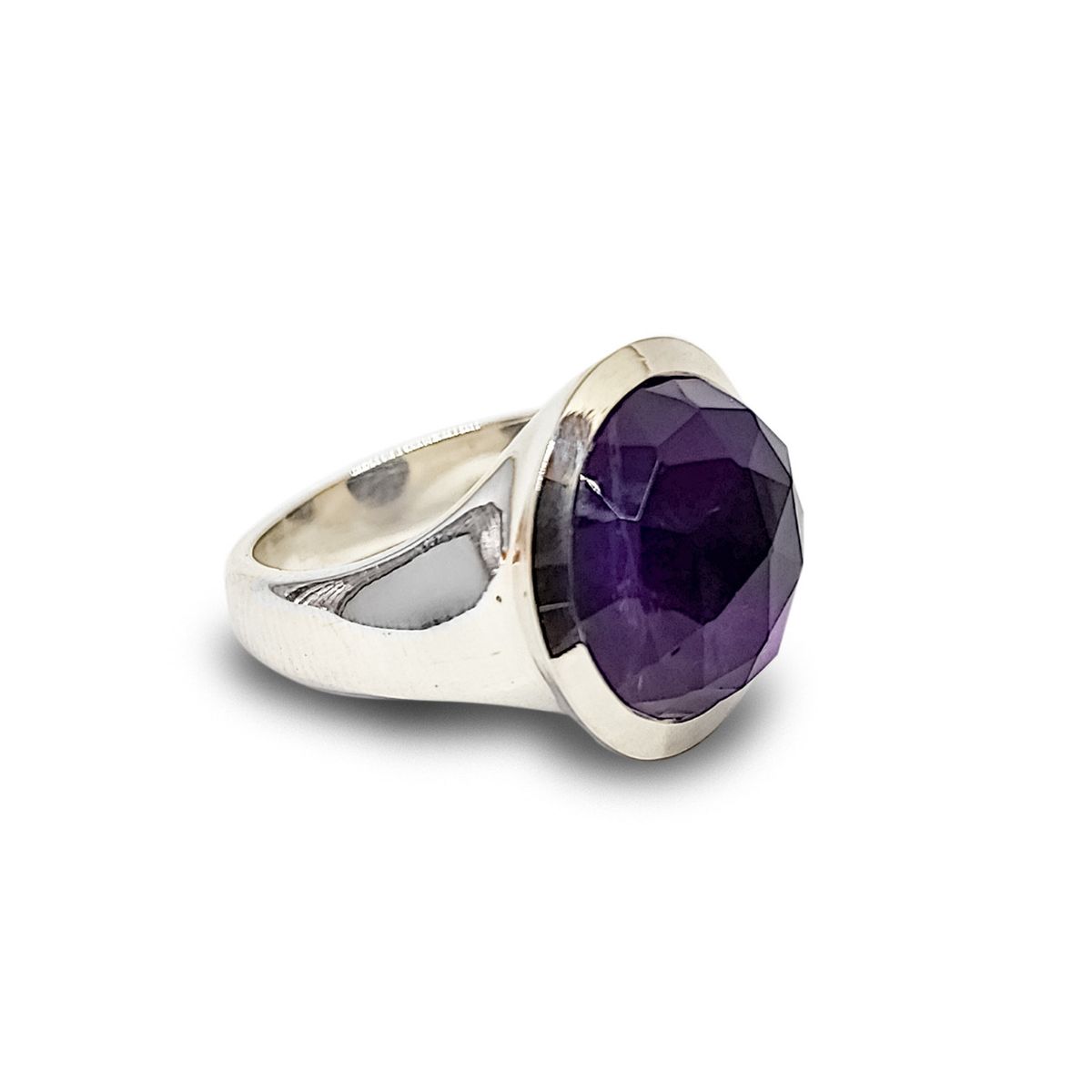 COGGIOLA - Anillo Denali Amatista  Plata Fina 925