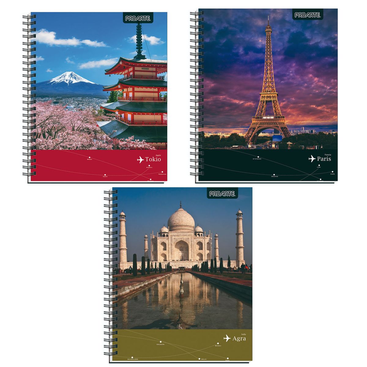 PROARTE - Cuadernos universitarios 100hj tapa dura