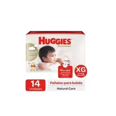 HUGGIES - Pañales Natural Care XG 112 Unidades
