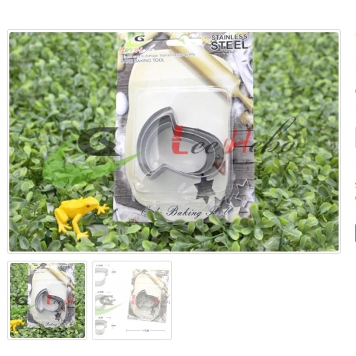 GENERICO - Cortador De Galletas 3 Piezas Acero Inoxidable