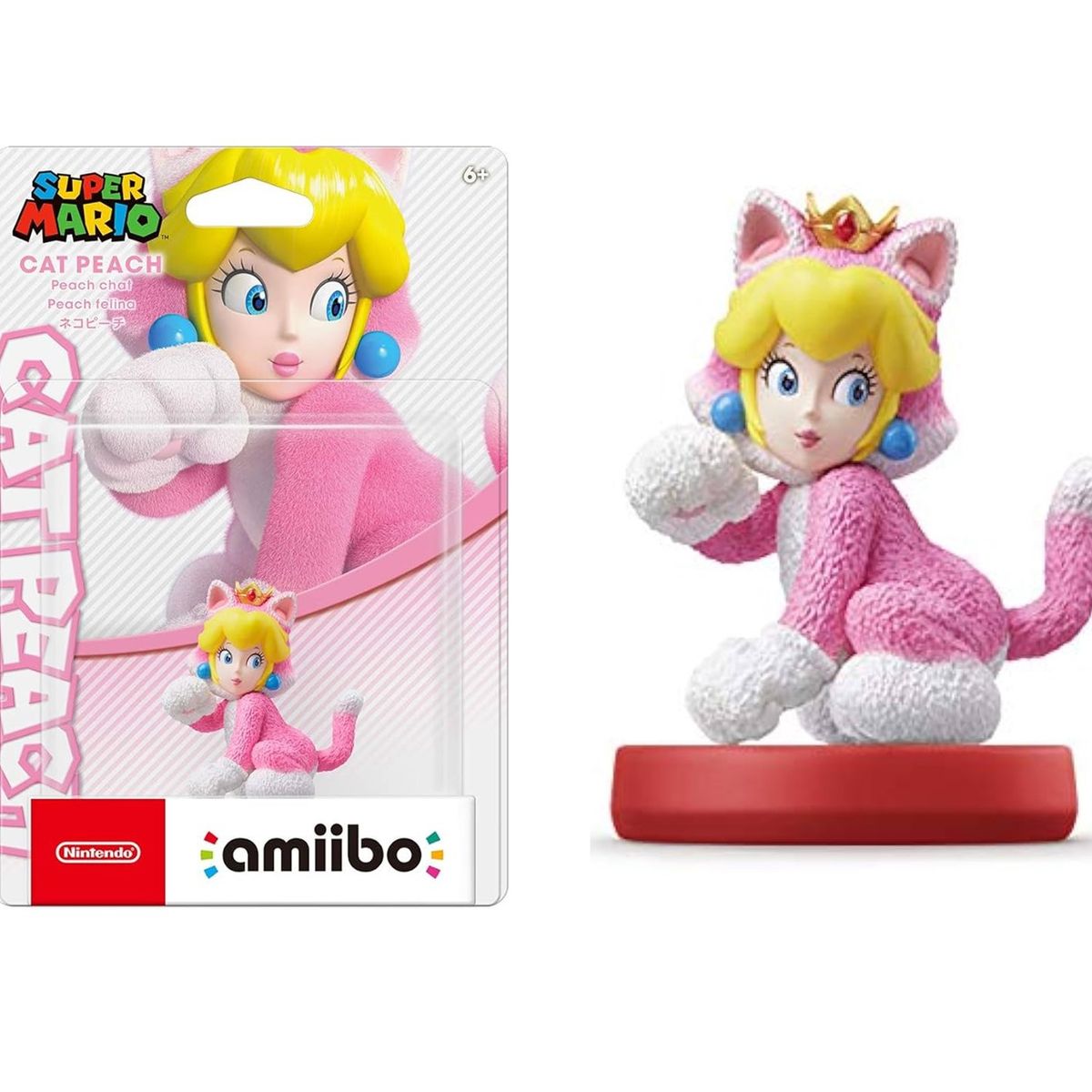 NINTENDO - Amiibo Peach Cat - Colección Super Mario