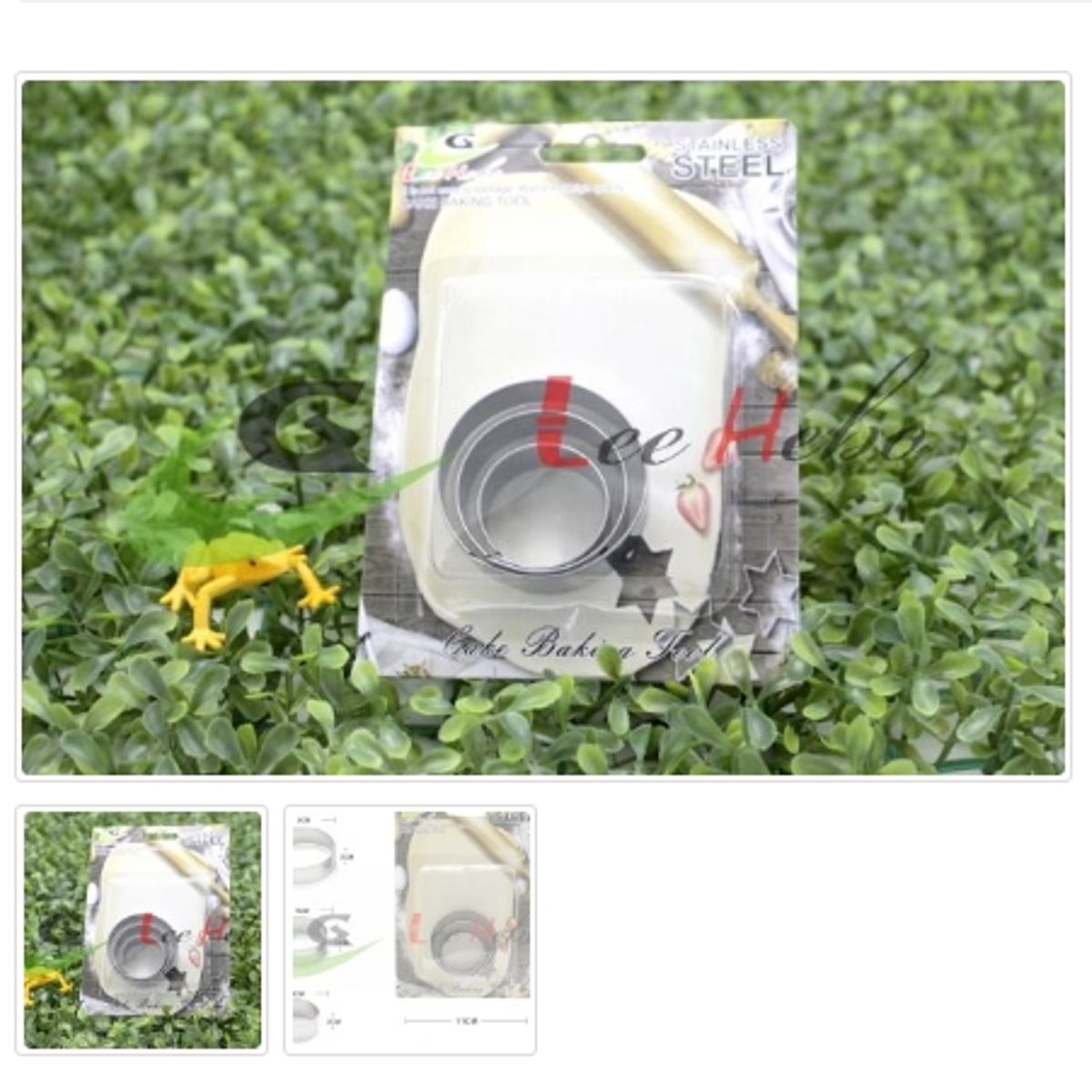 GENERICO - Cortador De Galletas 3 Piezas Acero Inoxidable Figura Redonda