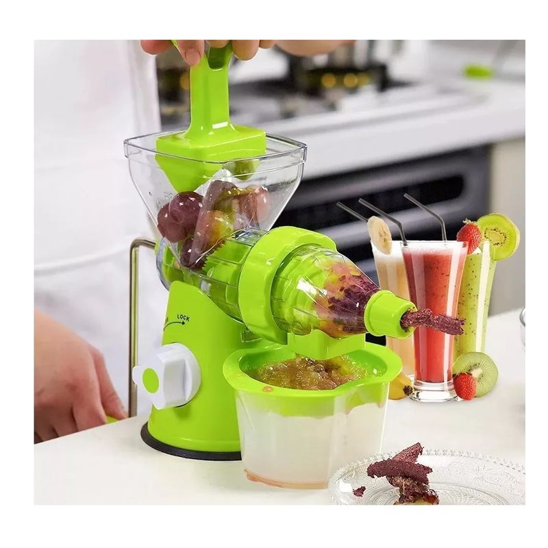 GENERICO - Exprimidor Extractor Jugo Manual Fruta Verdura Multifuncion