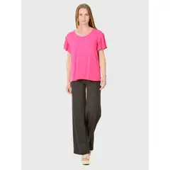 BOUS - Polera Manga Vuelo Rosa