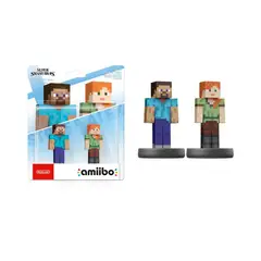 NINTENDO - Amiibo Steve y Alex - Colección Super Smash Bros