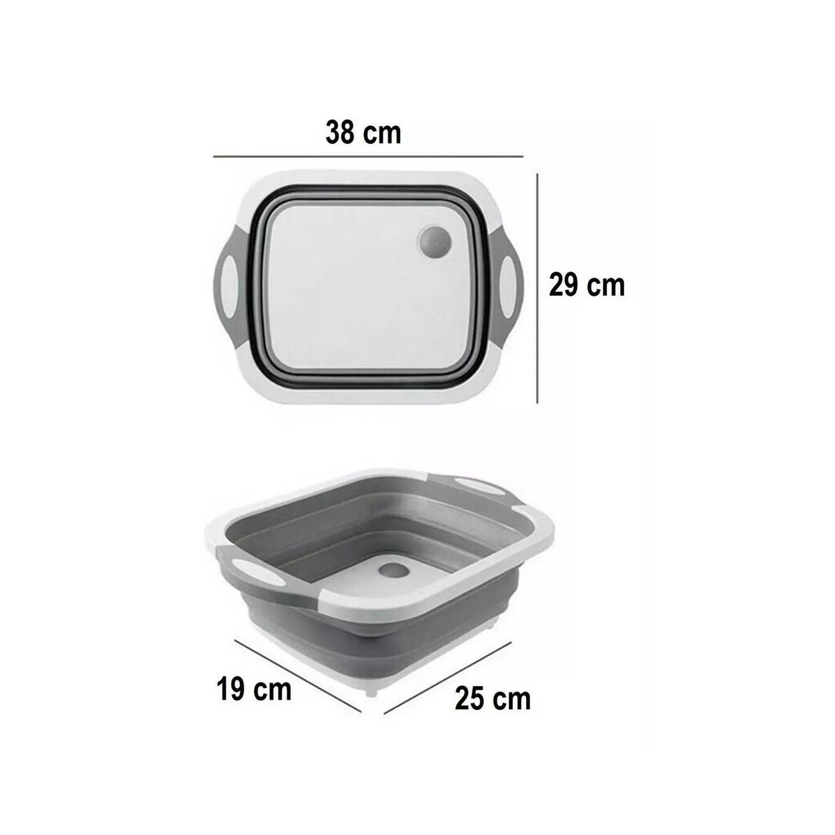 GENERICO - Tabla De Picar Plástica Tabla Para Cortar Multiusos Cocina