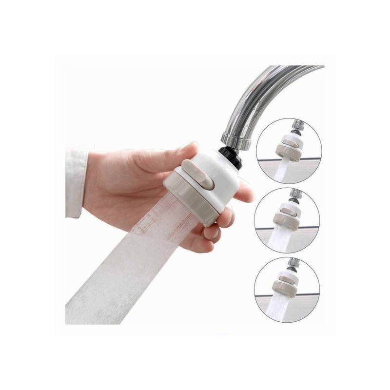 GENERICO - Grifo Cabezal Lavaplatos Giratorio regula Ahorro Agua 360º