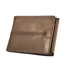 GINO RODINIS - Billetera Texas 1.163 Camel/Marrón