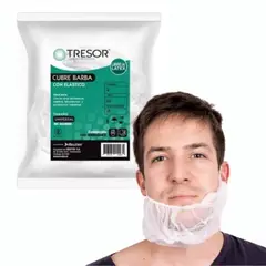 GENERICO - Cubre Barba Desechable C/elastico Tresor 100 Un.