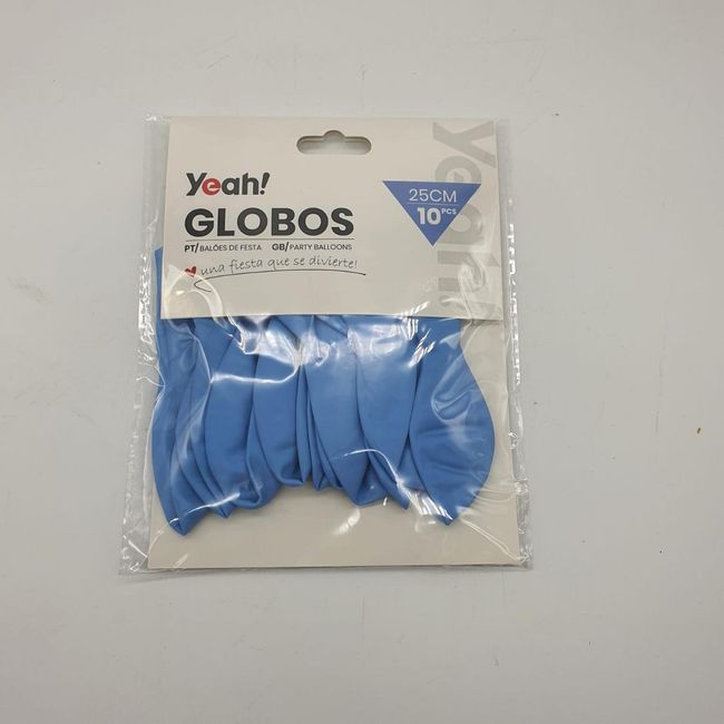 GENERICO - Globos Celeste Macaron 10 Unidades Tamaño 25 Cm Fiesta