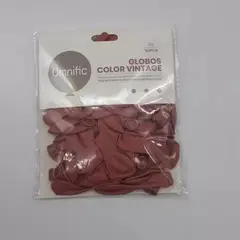 GENERICO - Globos Color Terracota Oscuro Vintage 50 Unidades Tamaño R5