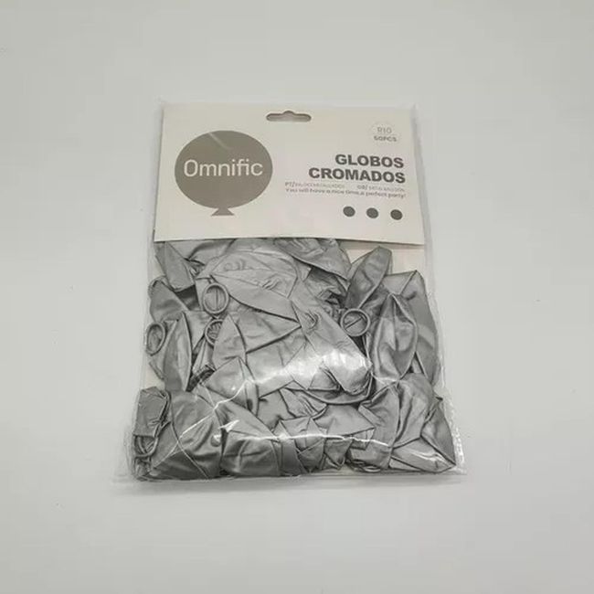 GENERICO - Globos Cromados 50 Unidades Tamaño R10