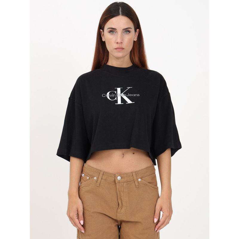 CALVIN KLEIN - Polera Embroidery  Negro Calvin Klein