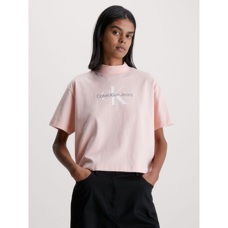 CALVIN KLEIN - Polera Archival Monologo  Rosado Calvin Klein
