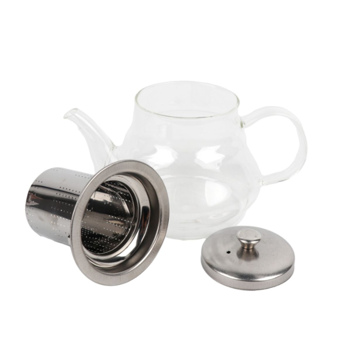 HOMEWELL - Tetera Vidrio con Infusor 600ml HOMEWELL