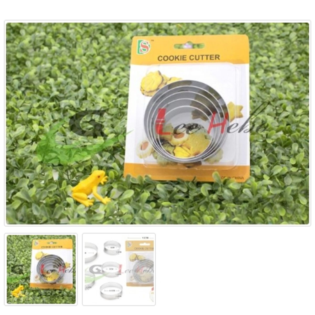 GENERICO - Cortador De Galletas 5 Piezas Acero Inoxidable Figura Circulo