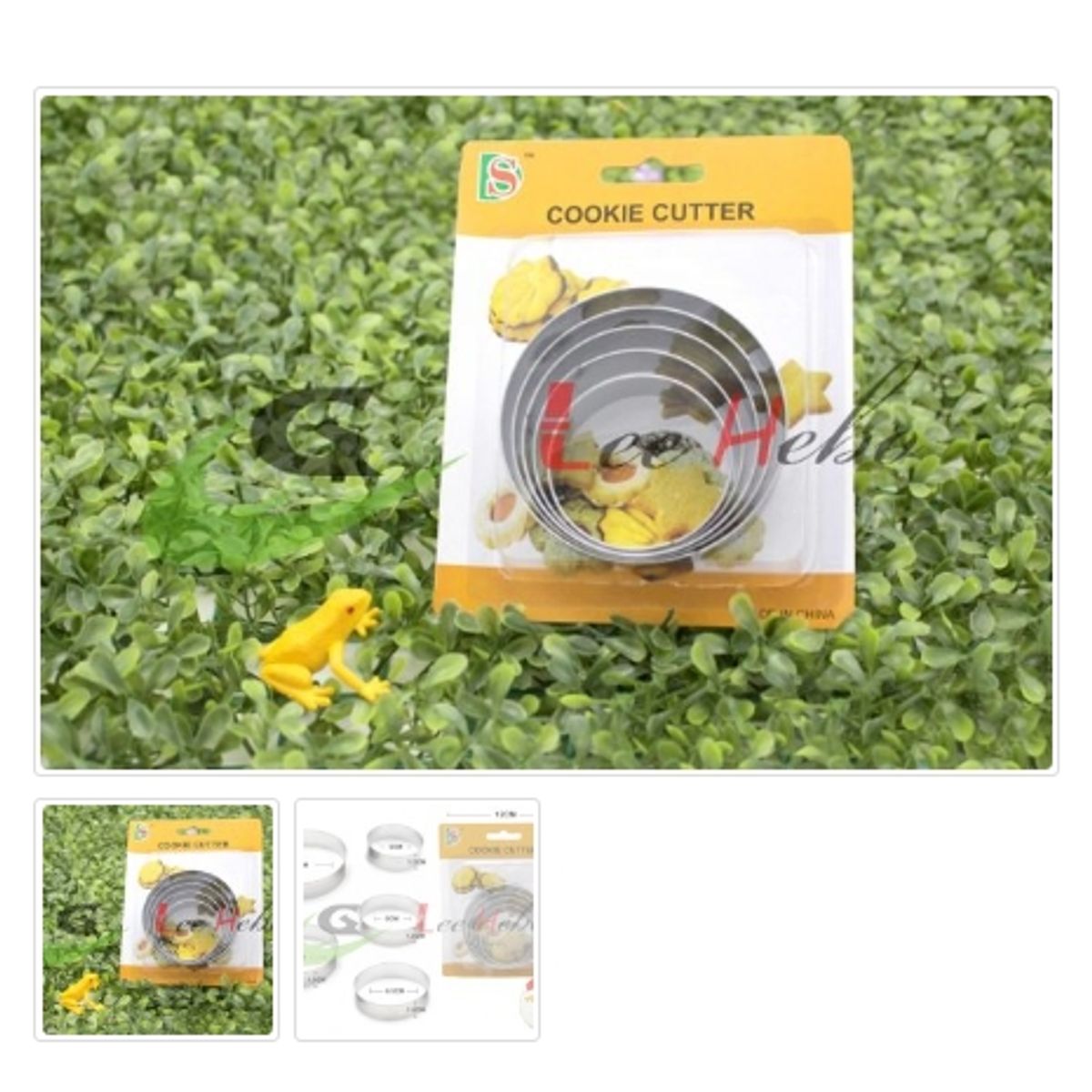 GENERICO - Cortador De Galletas 5 Piezas Acero Inoxidable Figura Circulo