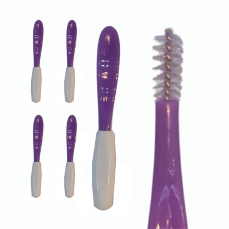 GENERICO - Pack 5 Cepillos Limpieza Conexión Enteral Enfit