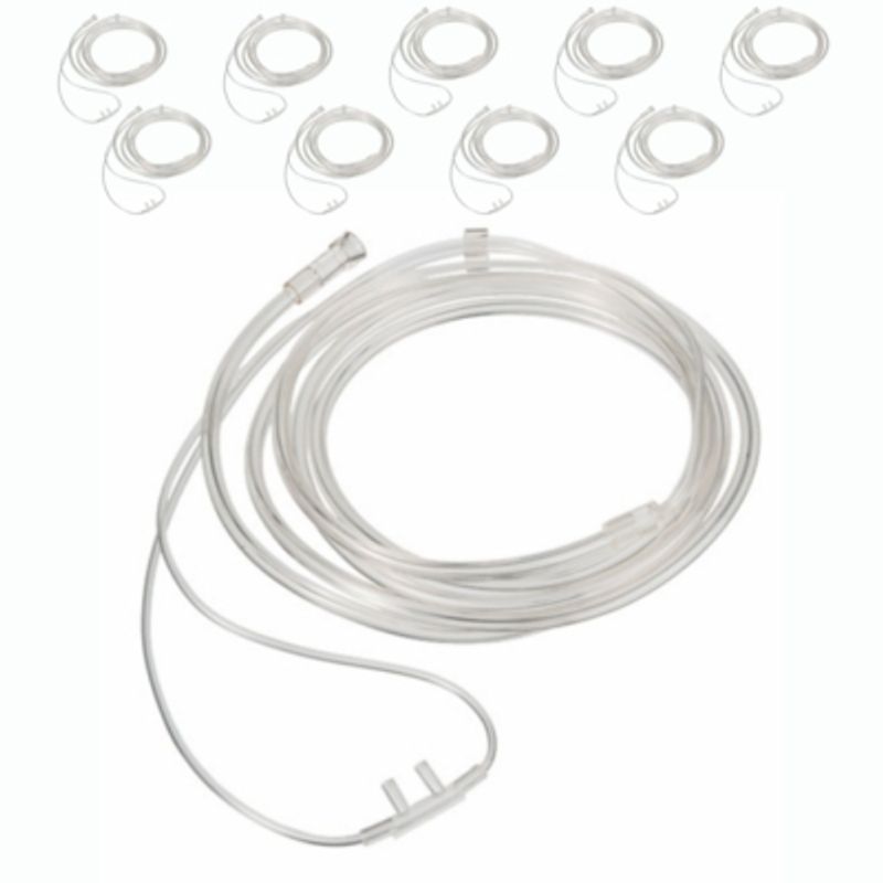 CRANBERRY - Naricera Oxigeno Cranberry Canula/bigotera Pack 10 Un. - Adulto