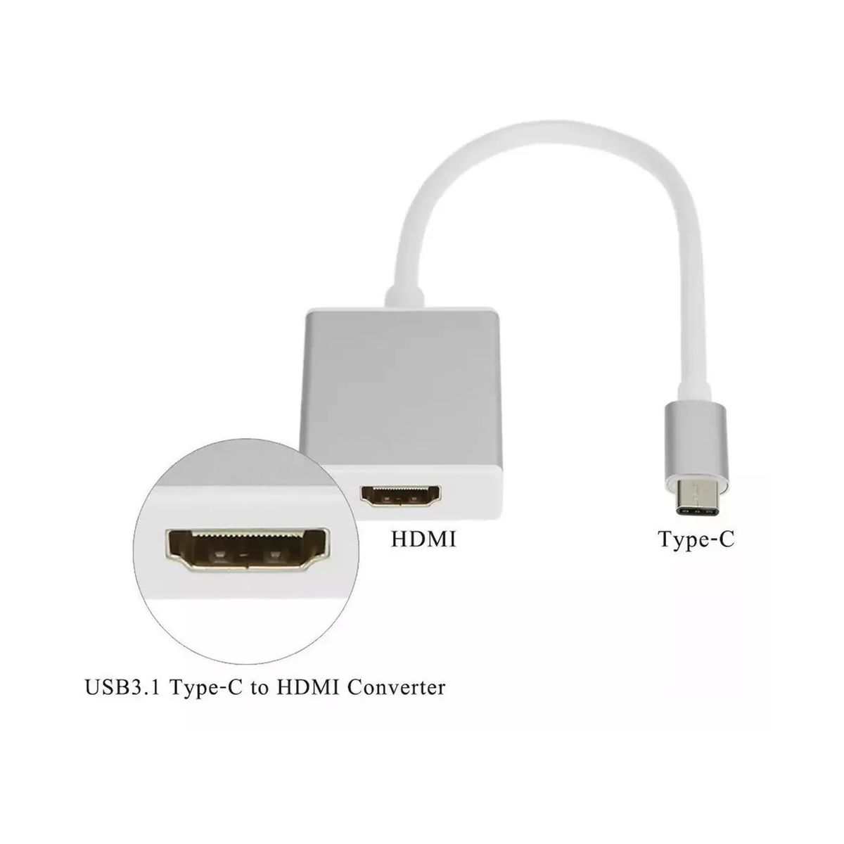 GENERICO - Adaptador Tipo C a Hdmi Full Hd 1080p