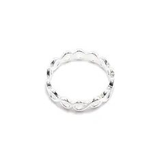 ANDREA COGGIOLA JOYAS - Anillo Argolla Infinitos Plata Fina 925