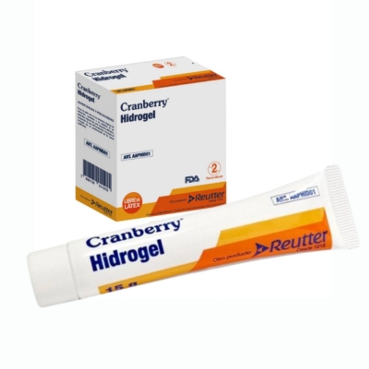 CRANBERRY - Apósito Hidrogel Heridas Y Cicatrices Tubo 15gr. Cranberry Pack 10 Un.
