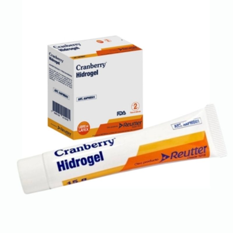CRANBERRY - Apósito Hidrogel Heridas Y Cicatrices Tubo 15gr. Cranberry Pack 10 Un.