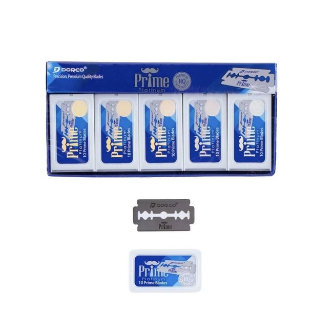 DORCO - Hojillas Dorco Prime Platinum Para Navaja 100 FILOS.