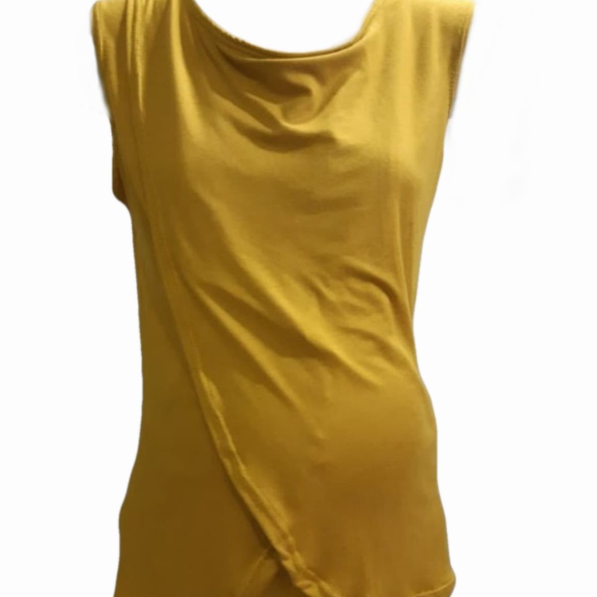 DMOM - Polera Maternal y Lactancia en Capas sin mangas color Mostaza