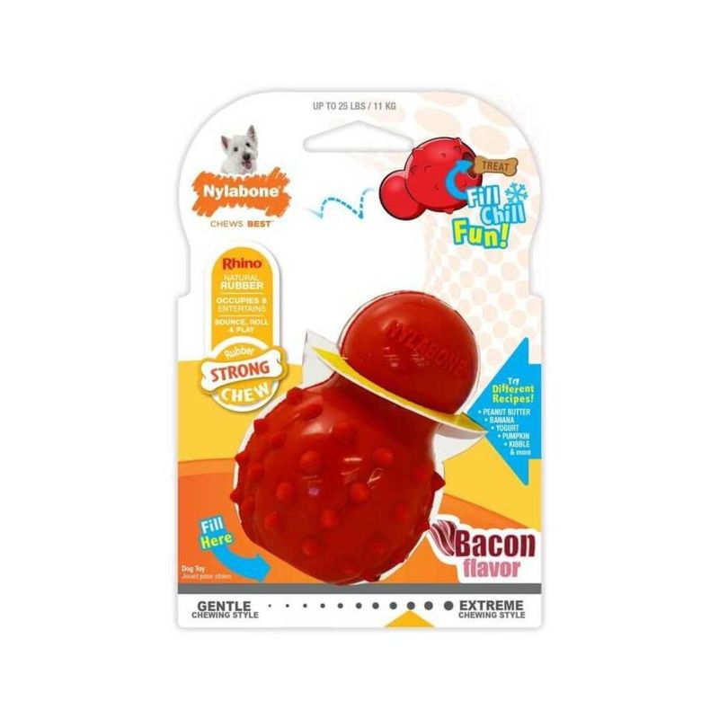 NYLABONE - Cono Nylabone Sabor Tocino Para Perros Hasta 7kg - Talla XS