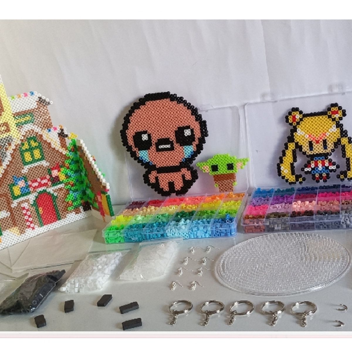 GENERICO - HAMA BEADS pack completo 52 colores mas accesorios!