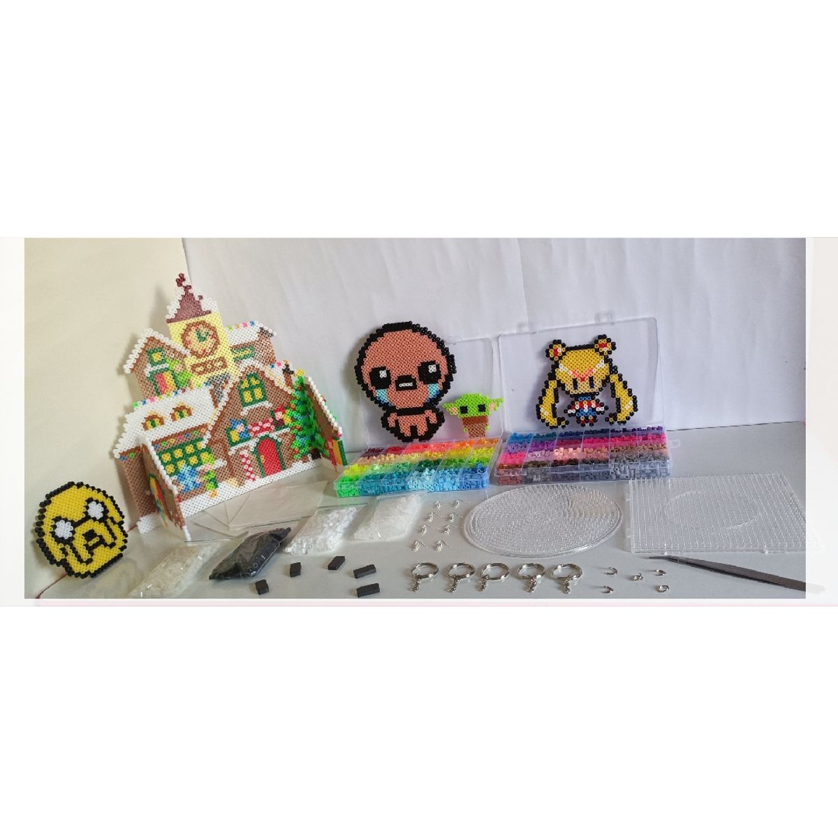 GENERICO - HAMA BEADS pack completo 52 colores mas accesorios!