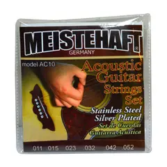 MEISTEHAFT - SET CUERDAS PARA GUITARRA ACÚSTICA MOD- AC-10