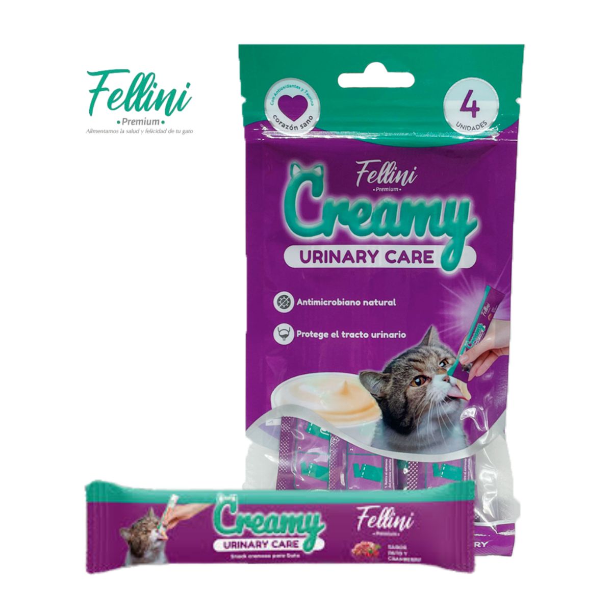 TRAPER - Fellini Creamy Urinary Care Pato y Cranberry 4 tubos