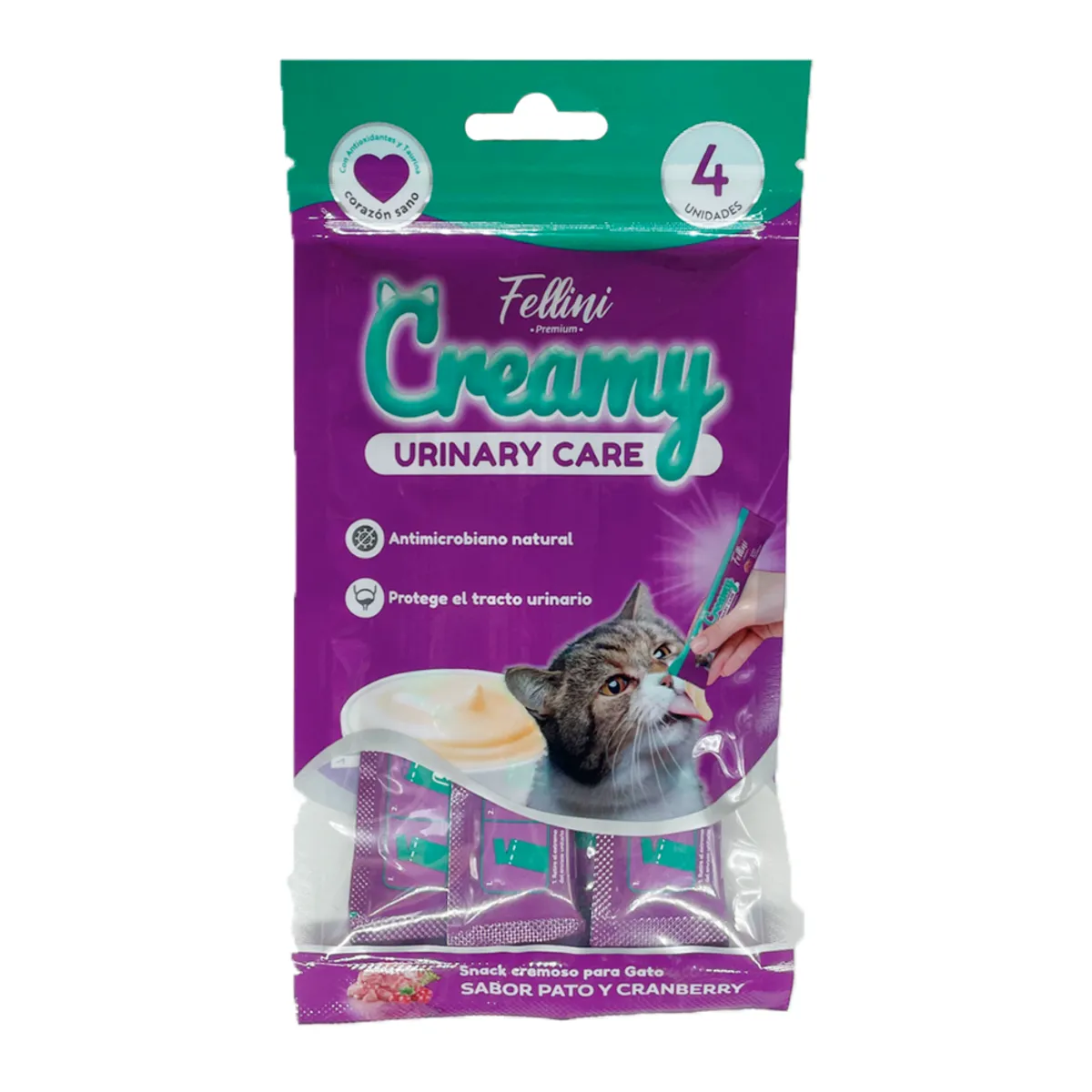 TRAPER - Fellini Creamy Urinary Care Pato y Cranberry 4 tubos