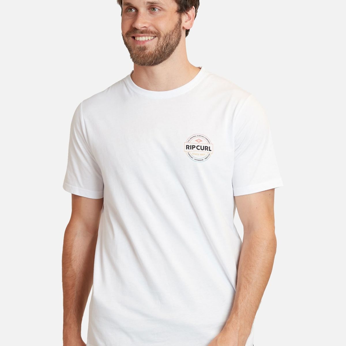 RIP CURL - Polera Tosc Ss Tee Blanco Hombre Rip Curl