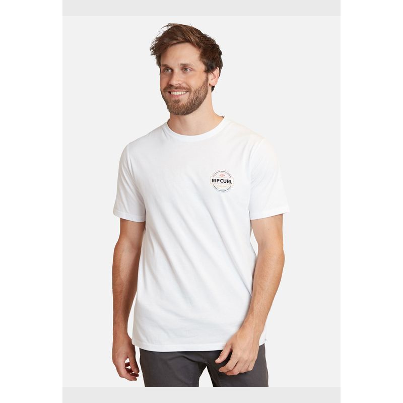 RIP CURL - Polera Tosc Ss Tee Blanco Hombre Rip Curl