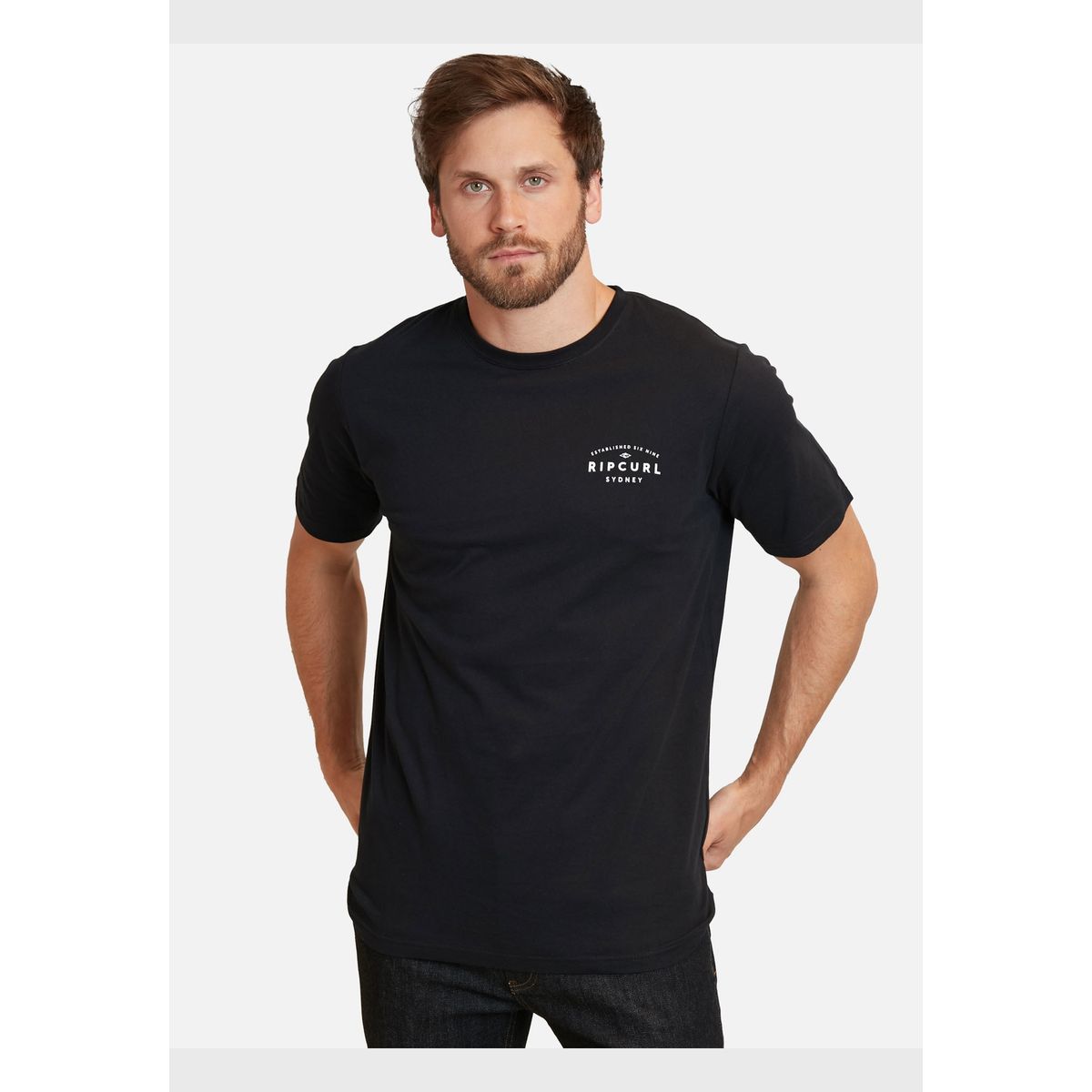 RIP CURL - Polera Journeys Dest Tee Sydney Negro Hombre Rip Curl
