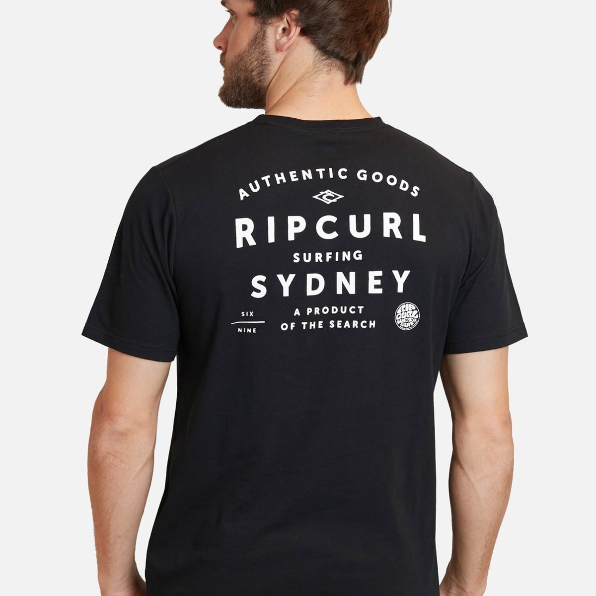 RIP CURL - Polera Journeys Dest Tee Sydney Negro Hombre Rip Curl