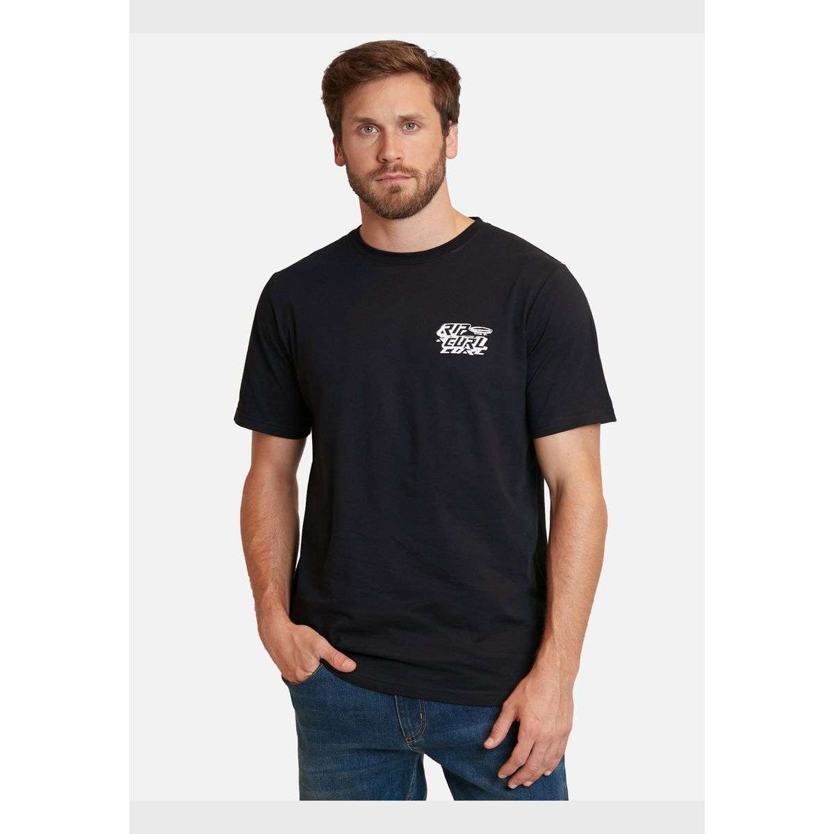 RIP CURL - Polera Made For The Search Negro Hombre Rip Curl