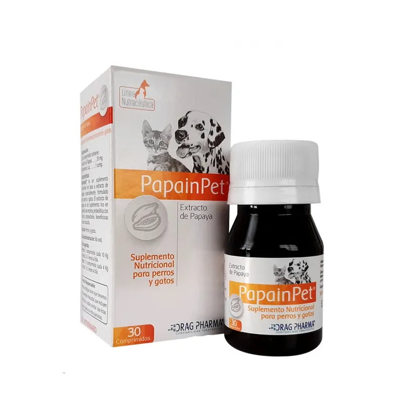 DRAG PHARMA - PapainPet 30 comprimidos Drag Pharma