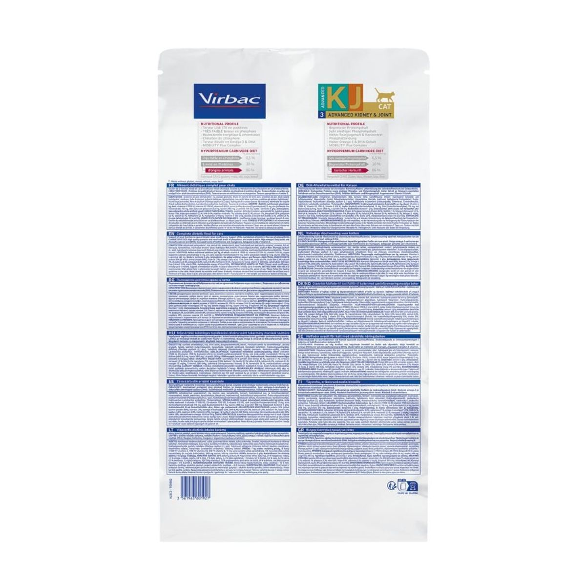 VIRBAC - HPM Virbac 3 Cat Advanced Kidney & Joint 3 kg