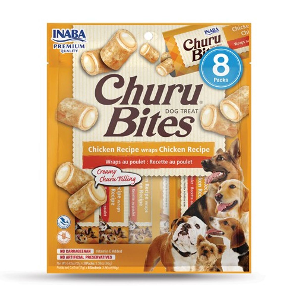 INABA - Churu Bites Dog Chicken 8 mini Packs