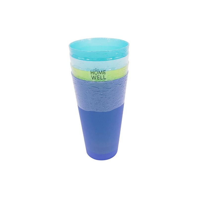 HOMEWELL - Set 4 Vasos PP 500ml HOMEWELL
