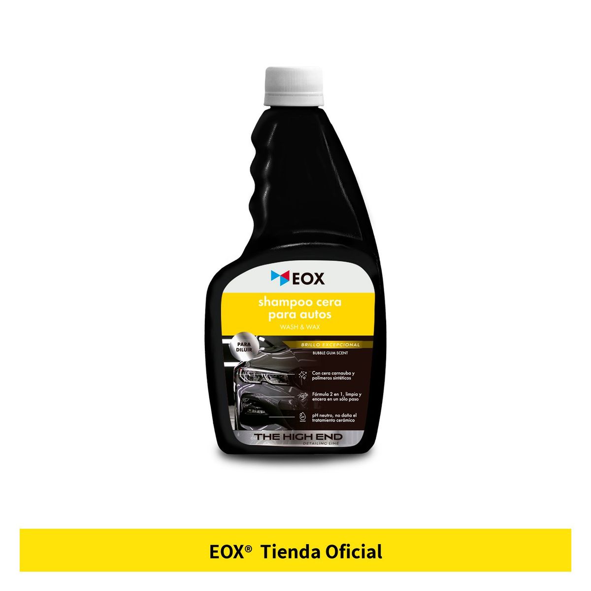 GENERICO - Shampoo Automotriz Con Cera Carnauba Wash & Wax Eox 470 Ml