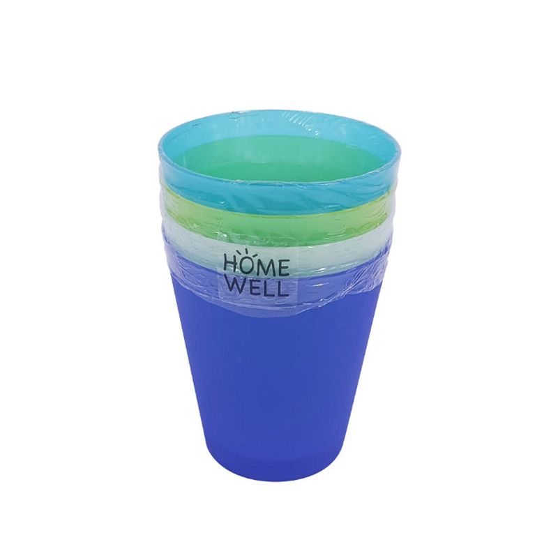 HOMEWELL - Set 4 Vasos PP 250ml HOMEWELL