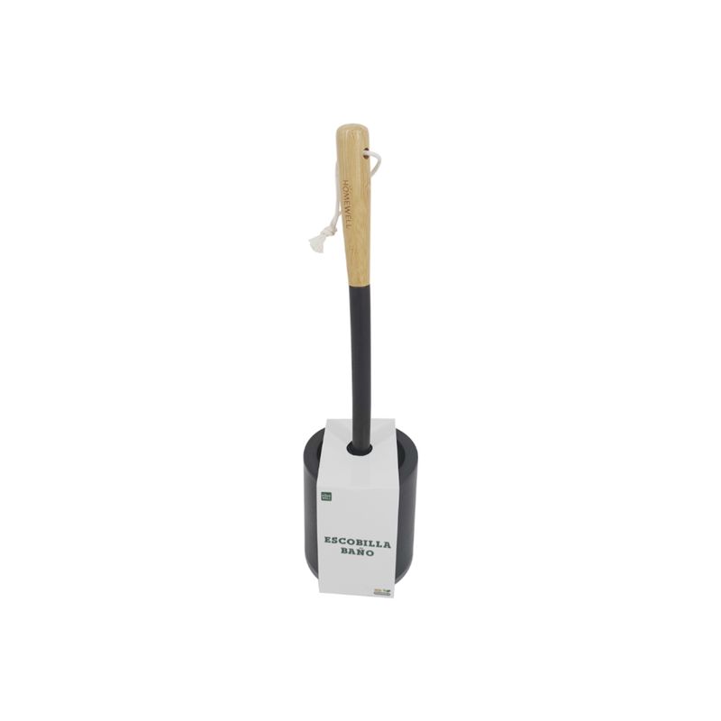 HOMEWELL - Cepillo Hisopo Negro Para Baño HOMEWELL