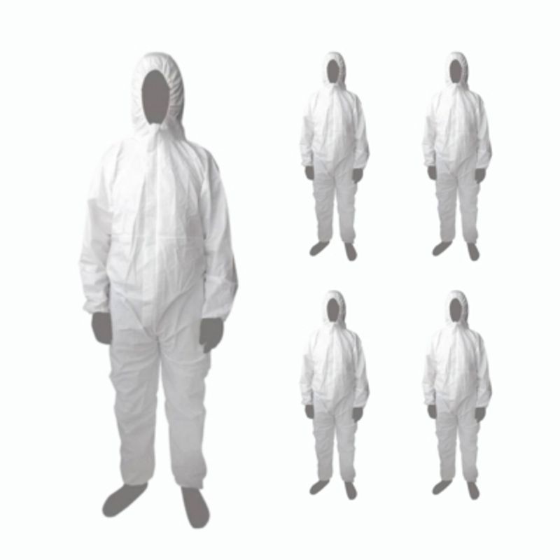 REUTTER - Pack 5 Buzos Encapsulados Protección Desechable Tresor - Talla L